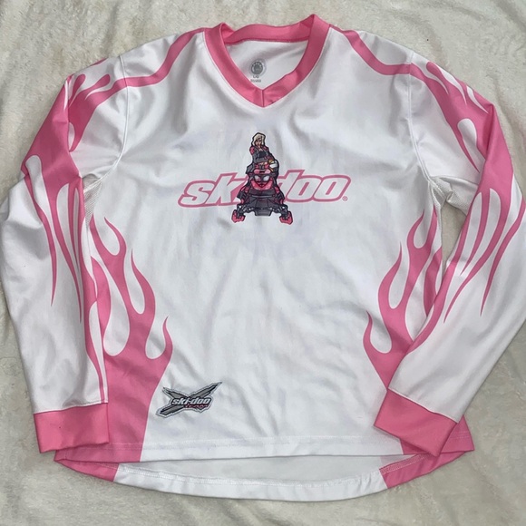 Skidoo Pink BRP Jersey Size Large - Picture 1 of 12